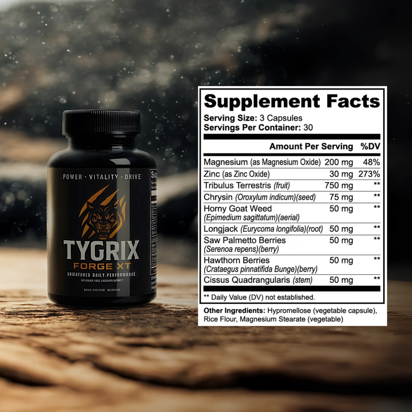 FORGE XT™ Vitality & Testosterone Support Supplement